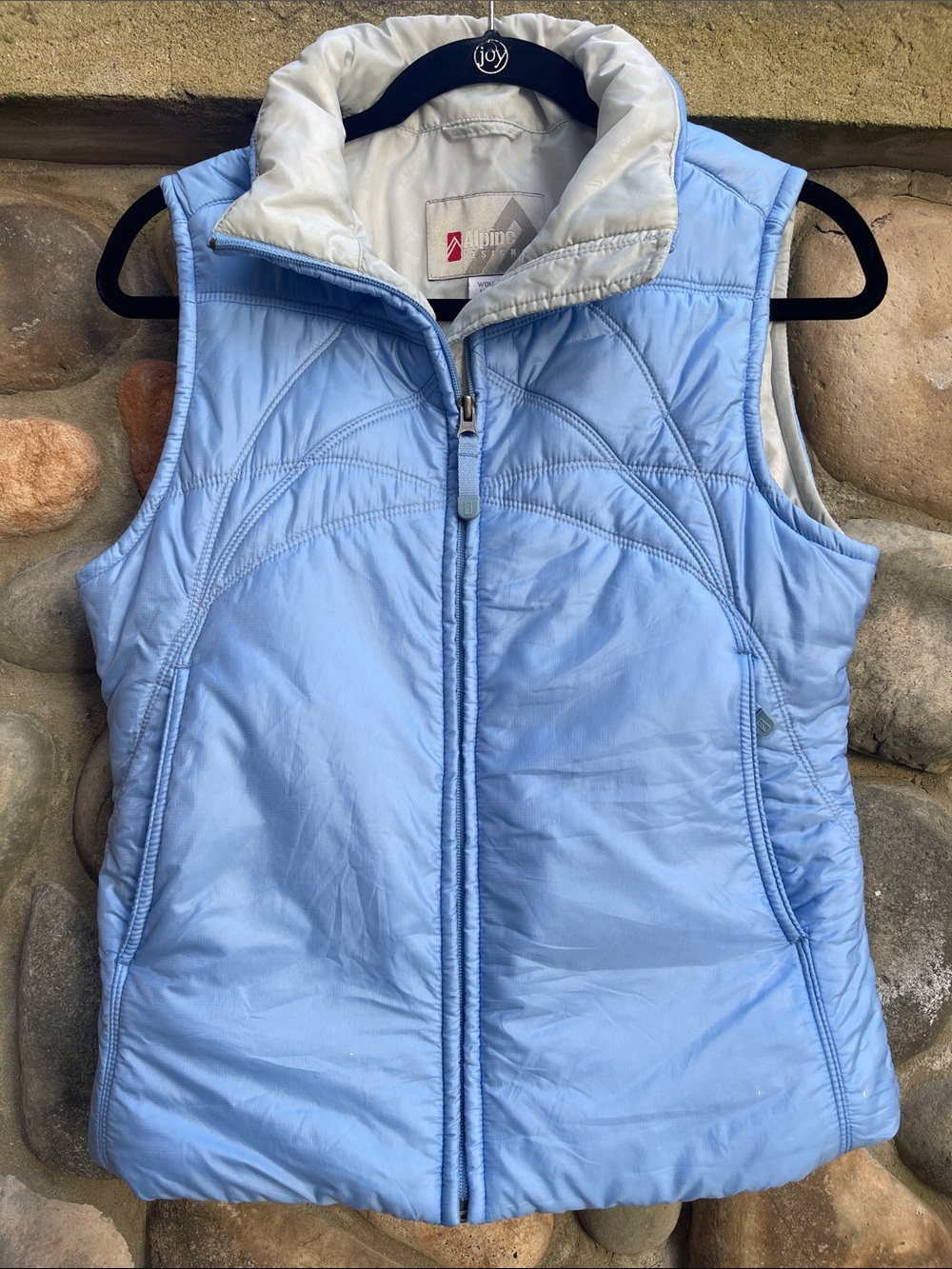 Alpine Design Light Blue Puffer Vest Medium
